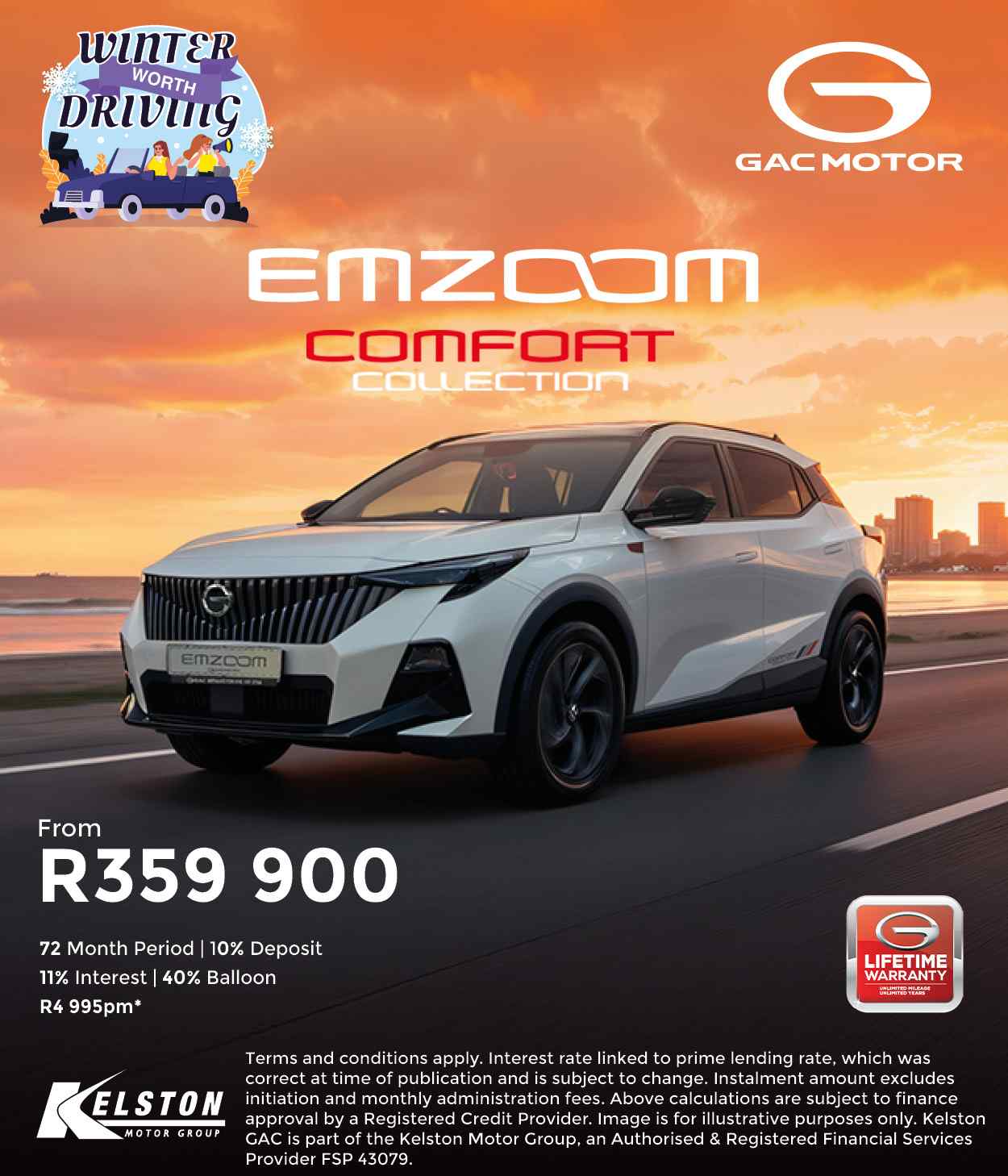 Get the GAC GS3 Emzoom from only RR359,900*