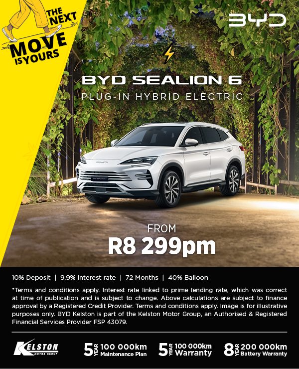 Get the BYD Sealion 6 from only R8,299pm