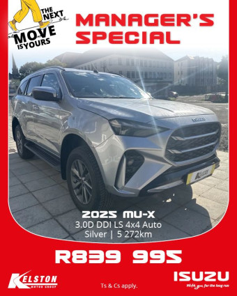 2025 MU-X 3.0D DDI LS 4x4 Auto Silver for R839,995