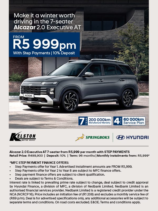 Get the Hyundai Alcazar from R5,999pm*
