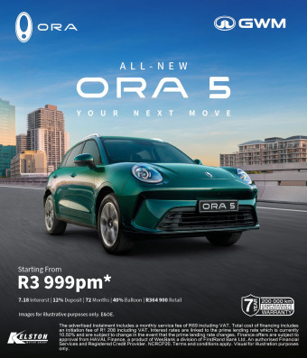 Get all-new GWM ORA 5 now from R3,999pm*