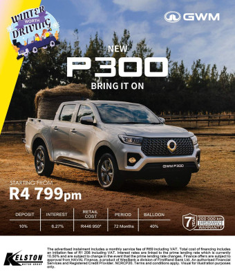 Buy the GWM P300 from only R4,799pm
