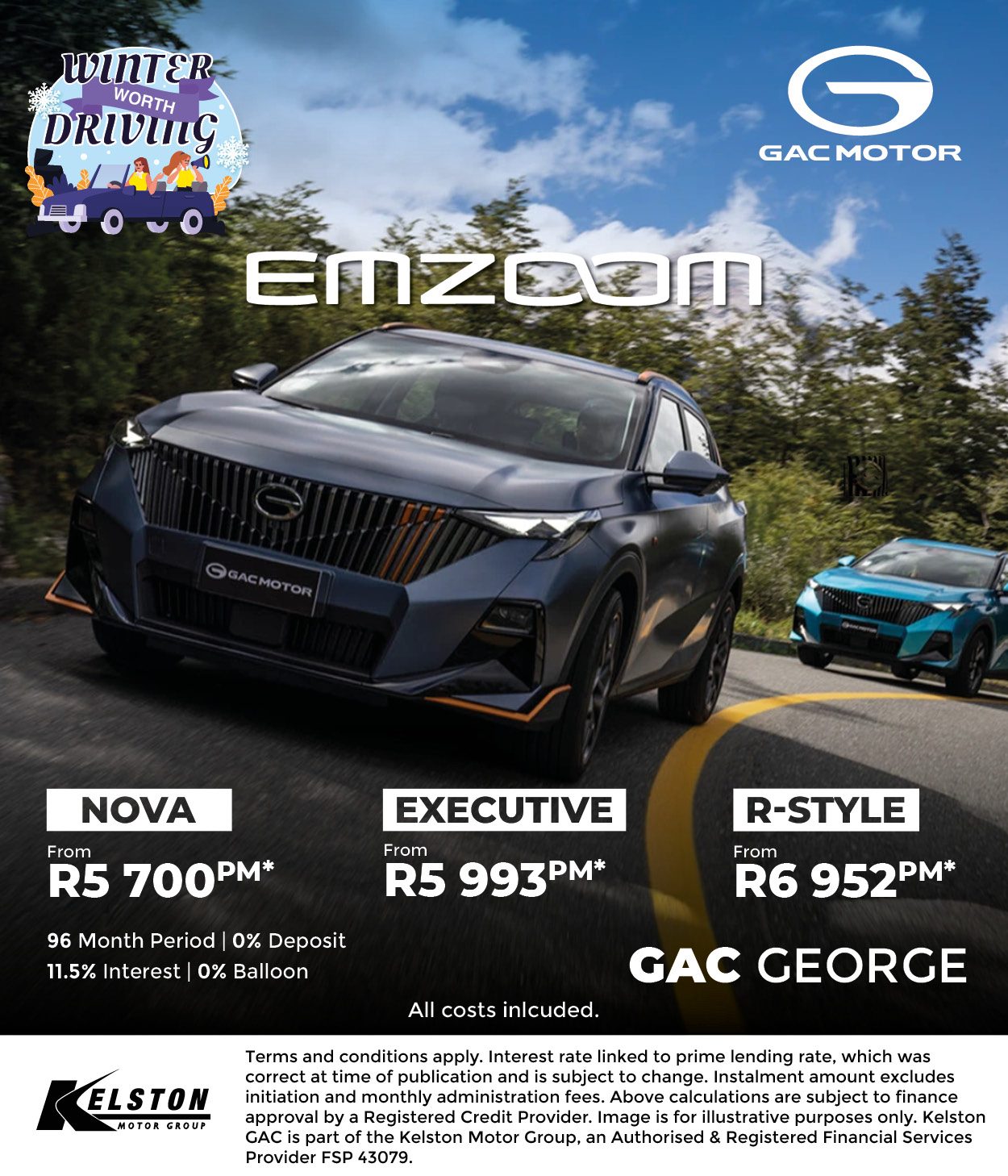 Get the GAC Emzoom from only R5,700pm*