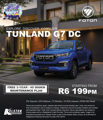 Get a FREE 3-Year / 45 000km Maintenance Plan when you buy the Tunland G7 DC*