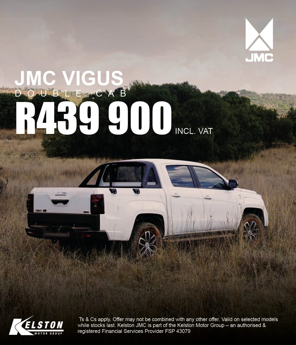 JMC Vigus Double Cab from R439,900