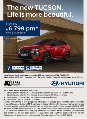 Drive the New Hyundai Tucson from R6,799pm
