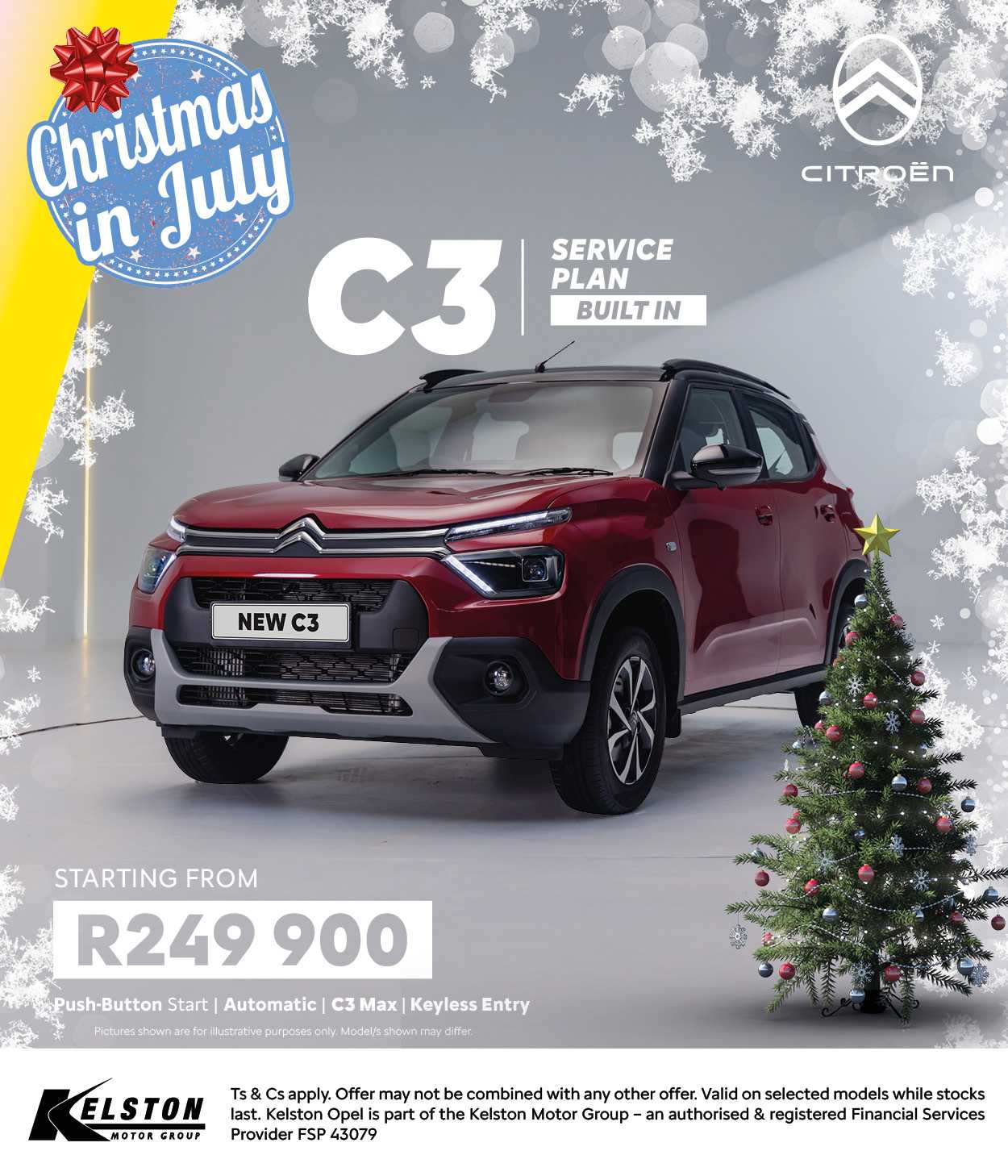 Get the Citroen C3 Max Auto now from only R249,900