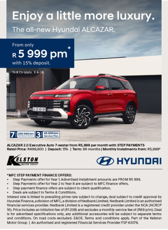 Alcazar 2.0 Executive Auto 7-seater from R5,999pm