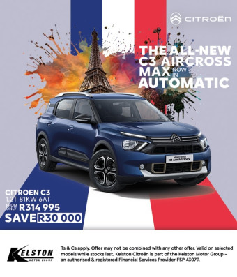 Citroen C3 Aircross Max today from only R314,995. Save R30,000!
