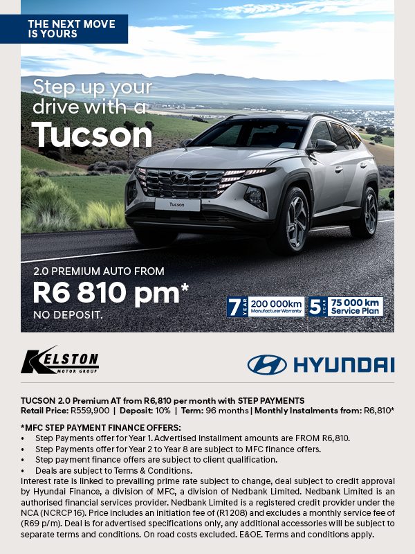 Drive the New Hyundai Tucson from R6,810pm*
