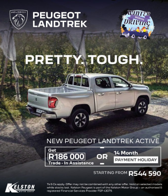 Get the Landtrek Active, now with R186,000 trade-in assistance OR with a 14 Month Payment Holiday*