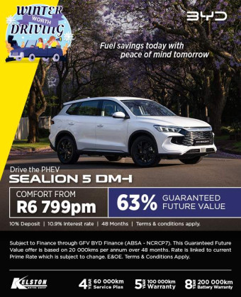 Drive the PHEV Sealion 5 DM-i Comfort from R6,799pm*