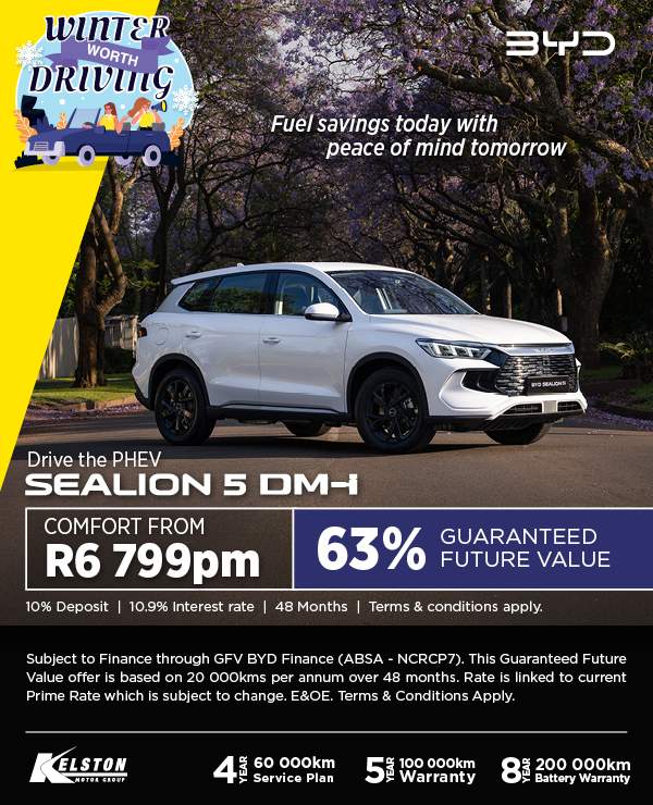 Drive the PHEV Sealion 5 DM-i Comfort from R6,799pm*