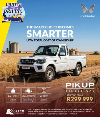 Get the Mahindra PikUp SC from R299,999!