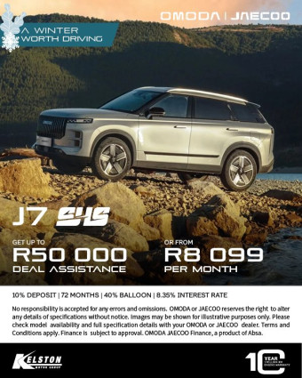 Jaecoo J7 SHS from R8,099 with up to R50,000 Deal Assistance* 