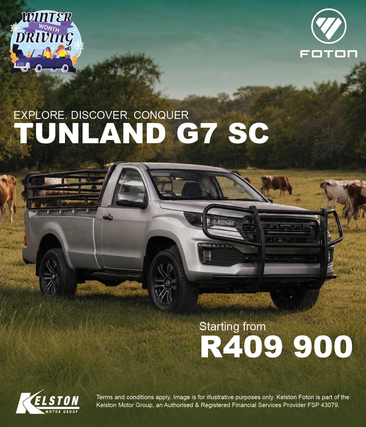 Get the Tunland G7 Single Cab now from R409,900!