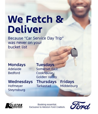 Ford Cradock Fetch & Deliver Service - Booking essential
