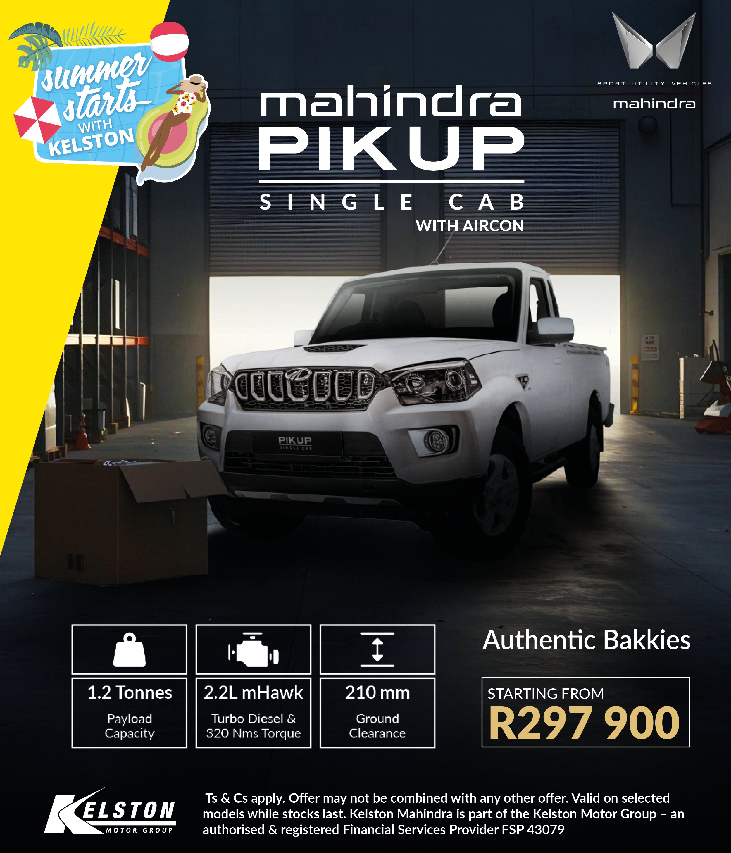 Mahindra PikUp SC from R297,900