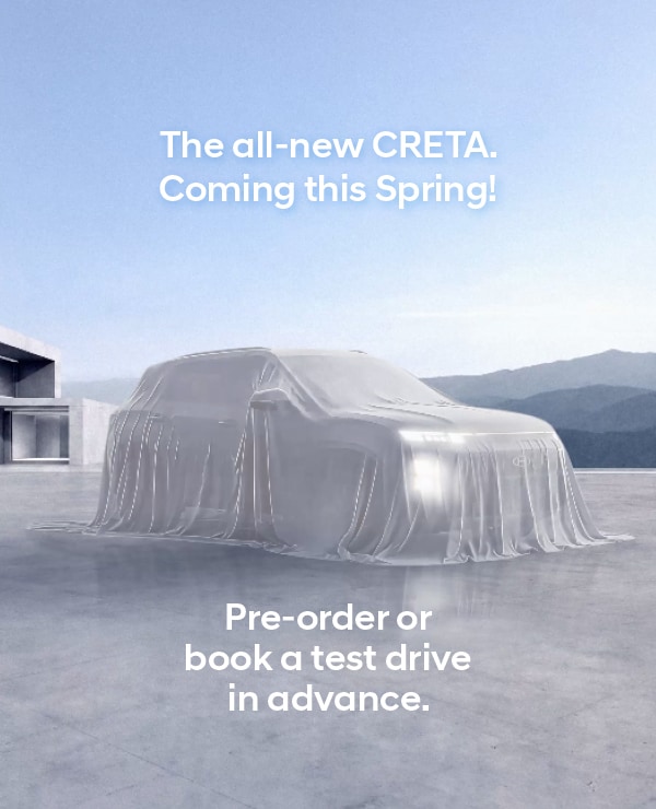 Pre-book your test drive in the all-new Creta