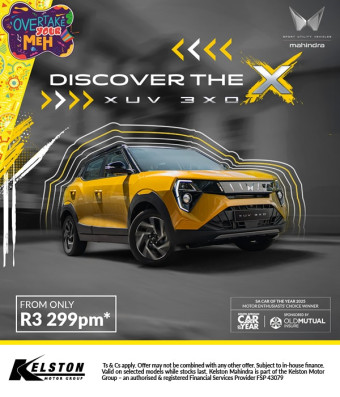 Buy the Mahindra XUV 3XO from only R3,299pm!
