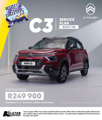 Get the Citroen C3 Max Auto now from only R249,900