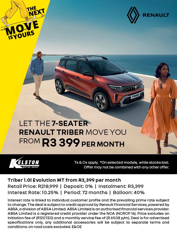 The New Renault Triber from only R3,399pm