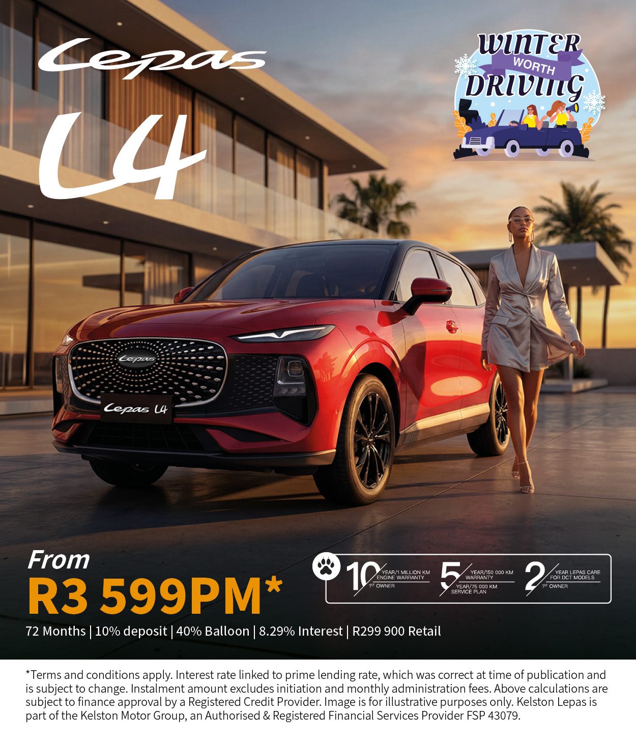 Get the new Lepas L4 from only R3,599pm*