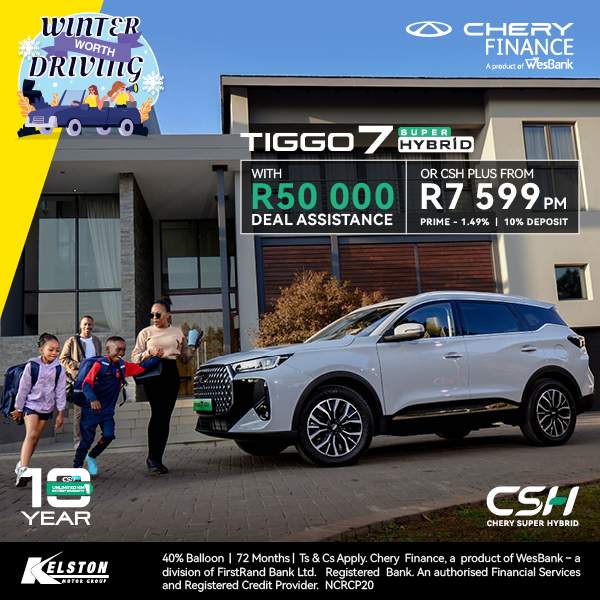  Get a Tiggo 7 PLUS (PHEV) with R50,000 Deal Assistance*