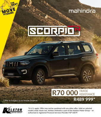 Buy the Scorpio-N and get R70,000 Trade Assistance*