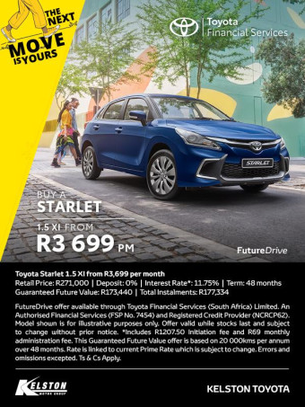 Get a Starlet 1.5 from only R3,699pm