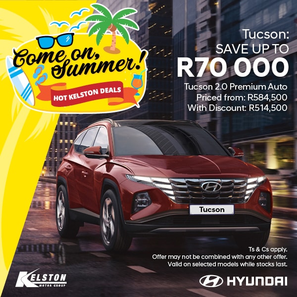 Buy a Hyundai Tucson and get up to R70,000 cash back