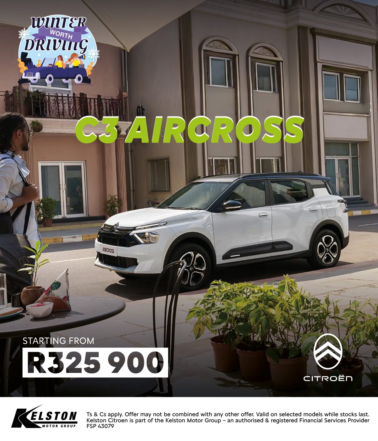 Get the Citroen C3 Aircross now from R325,900