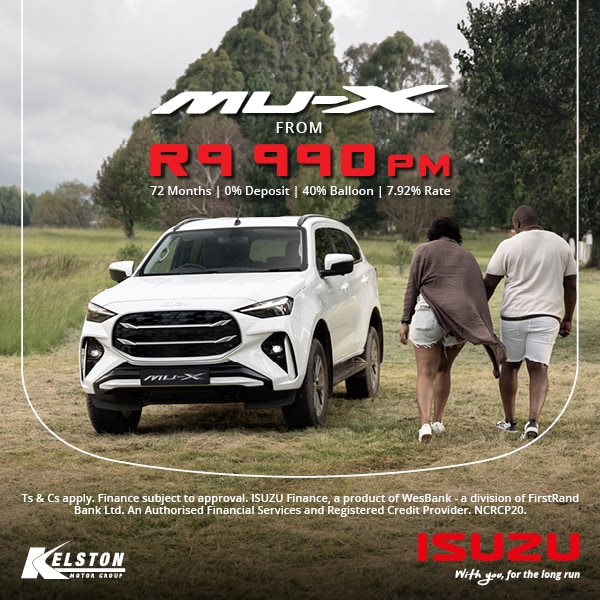 mu-X from R9,990 per month