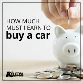 How much must I earn to buy a car?