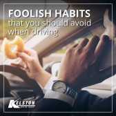 Foolish habits that you should avoid when driving