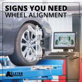 Signs your wheels need to be aligned