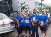 Team Kelston Volkswagen Kariega supporting the train race