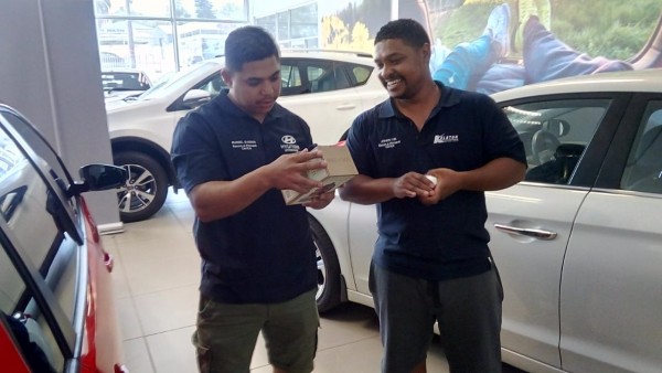 Secret santa fun at Hyundai Kariega