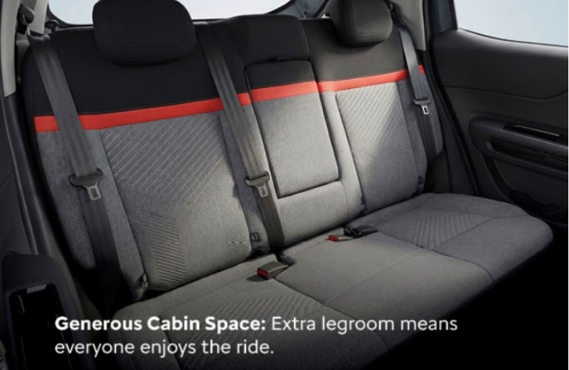 Generous Cabin Space